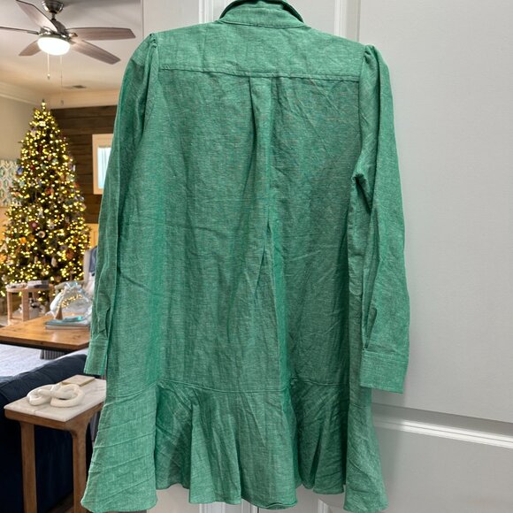 NWOT Tuckernuck Callahan Shirt Dress - Sea Green - Size Medium - Picture 2 of 3